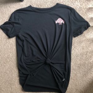 Black and Pink Rose T-Shirt